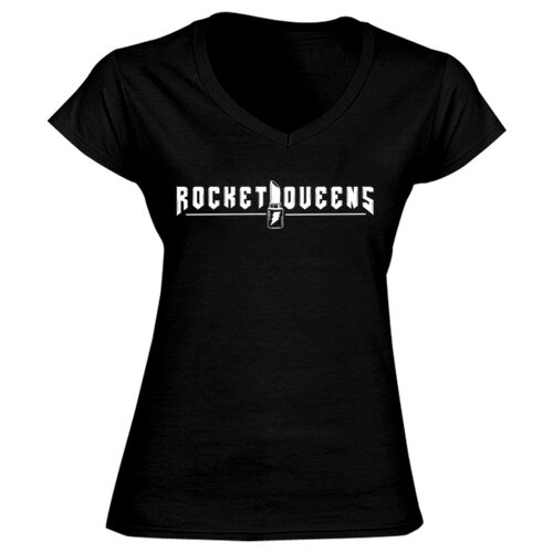 Rocket Queens - GD78 Softstyle® Ladies' V-Neck T-Shirt Thumbnail